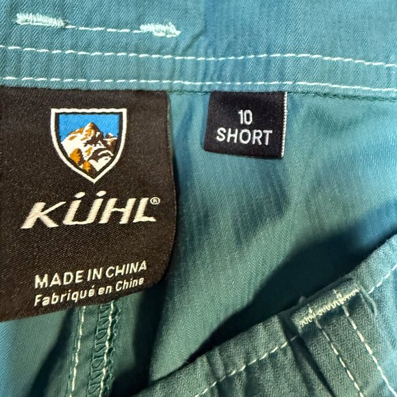KÜHL Women’s Hiking Pants 10 Short Teal Green Stretch EUC - Picture 6 of 11